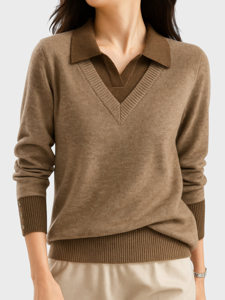 Alicia | Layered Knit Sweater