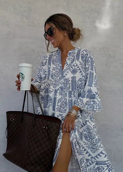 Idalina - Stylish Printed Dress
