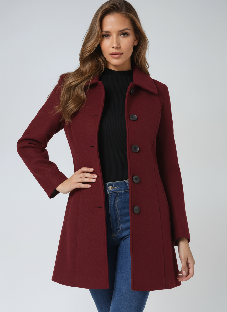 Emily | Flare Button Jacket