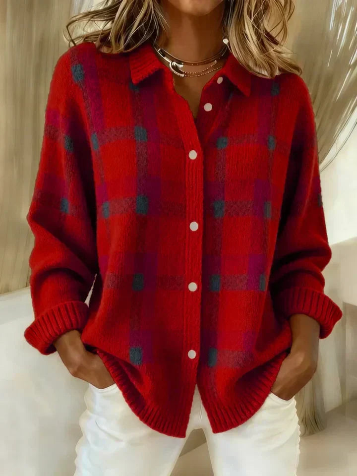 Danique | Retro Contrast Check Jumper